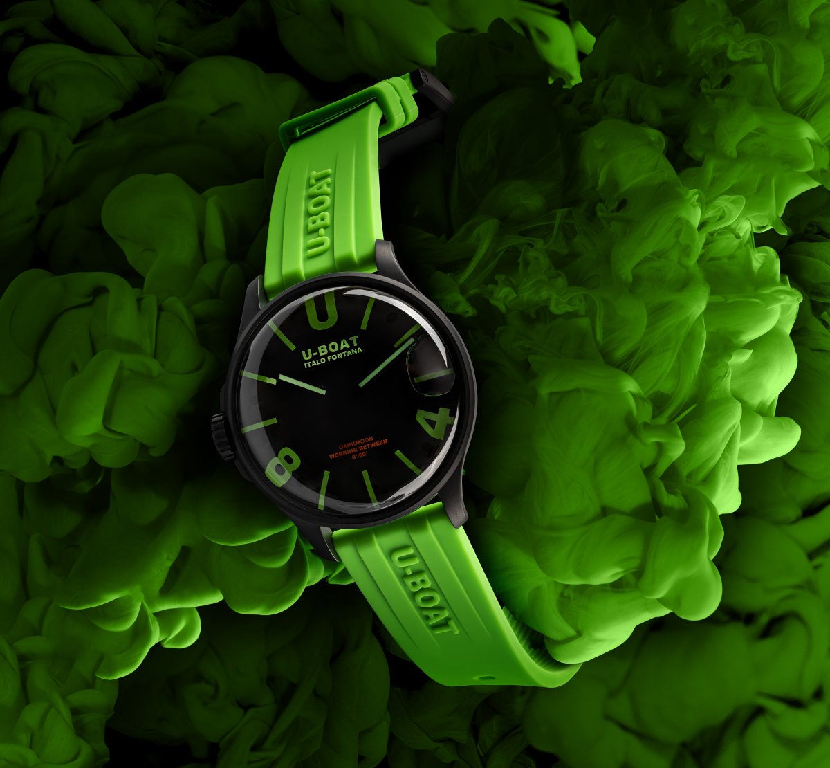 U-Boat Darkmoon 44MM BK Green PVD horloge 9534