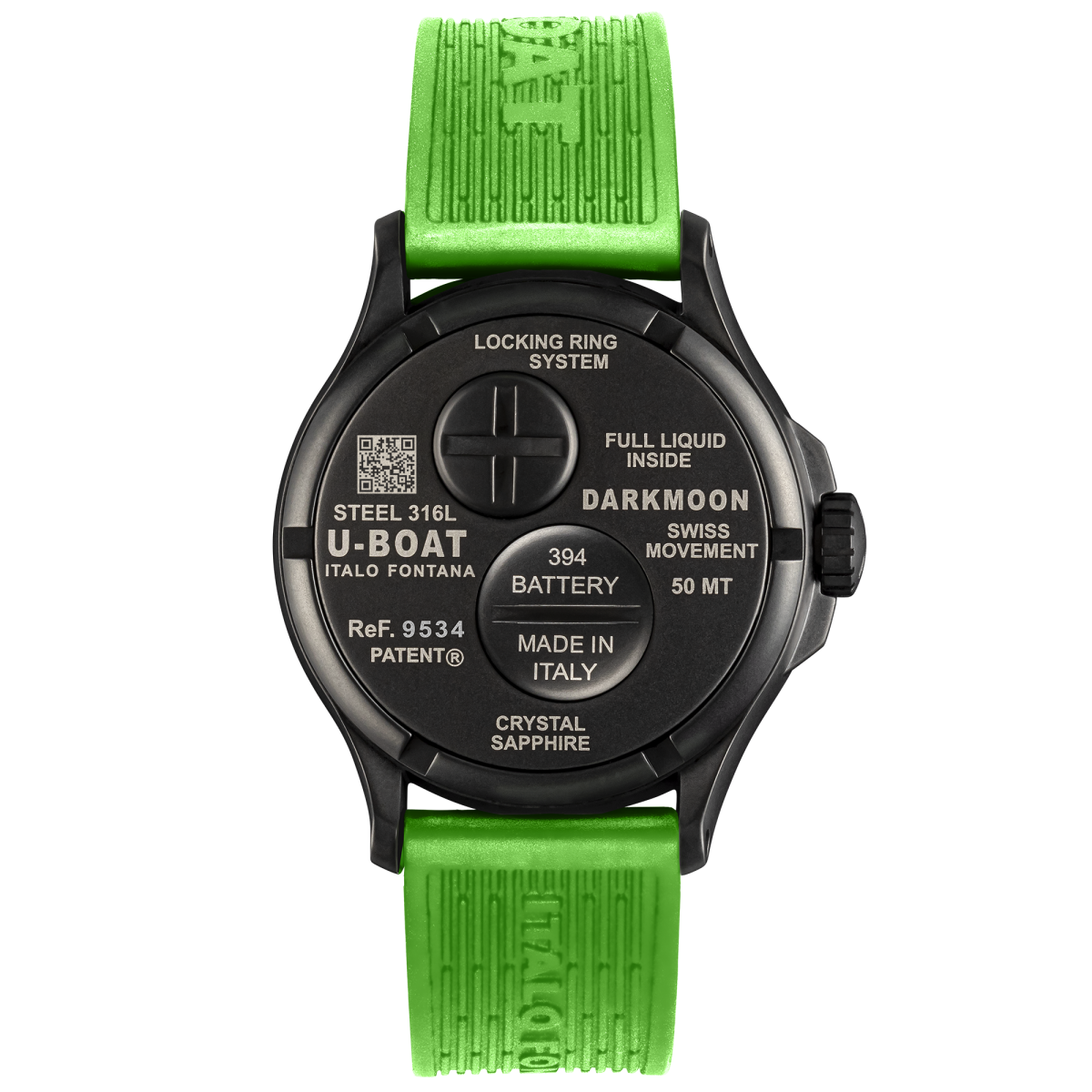 U-Boat Darkmoon 44MM BK Green PVD horloge 9534