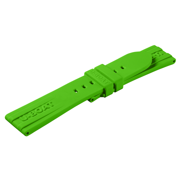 U-Boat horlogeband 22/20 Siliconen Green 9536/Z