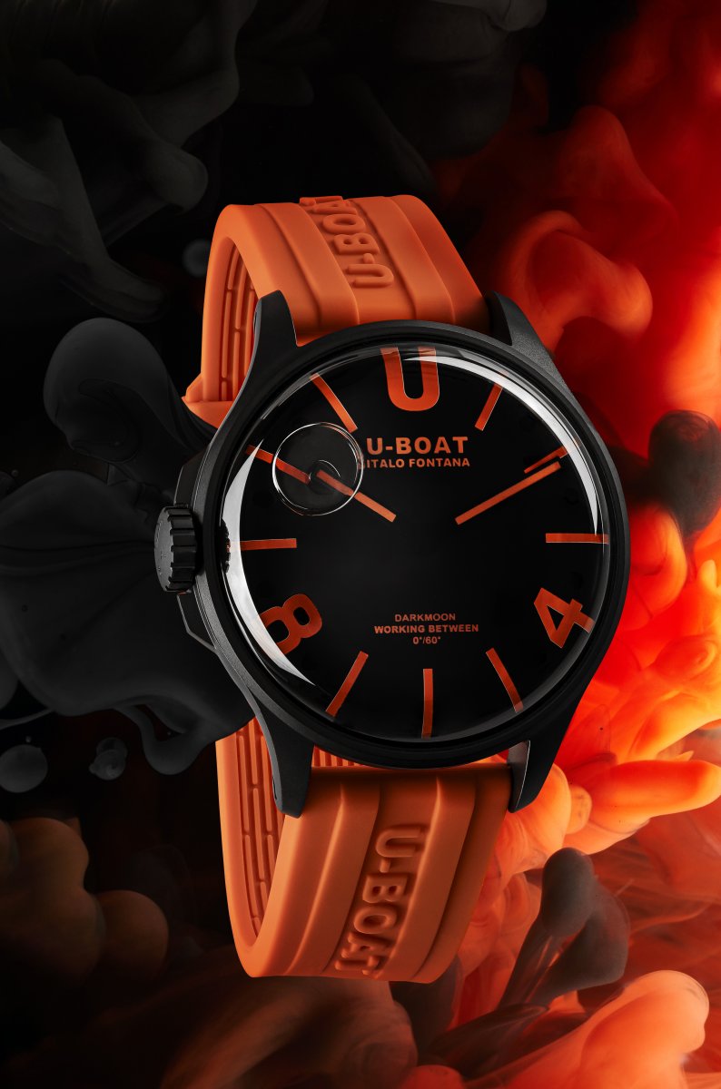 U-Boat Darkmoon 44MM BK Orange PVD horloge 9538