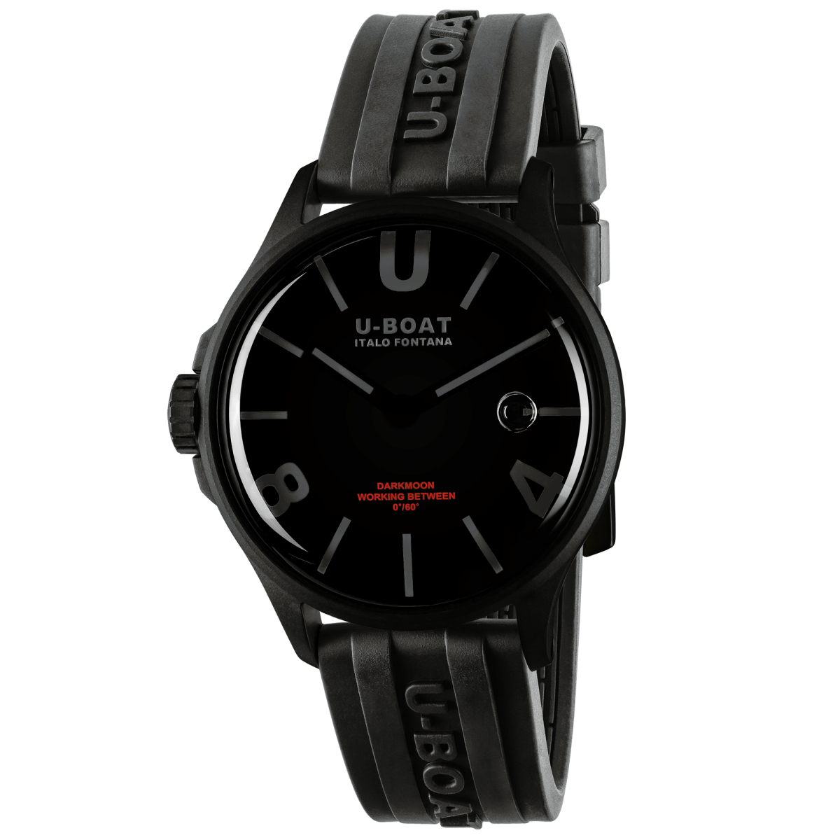 U-Boat Darkmoon 40 MM BK Black Curved PVD watch 9545