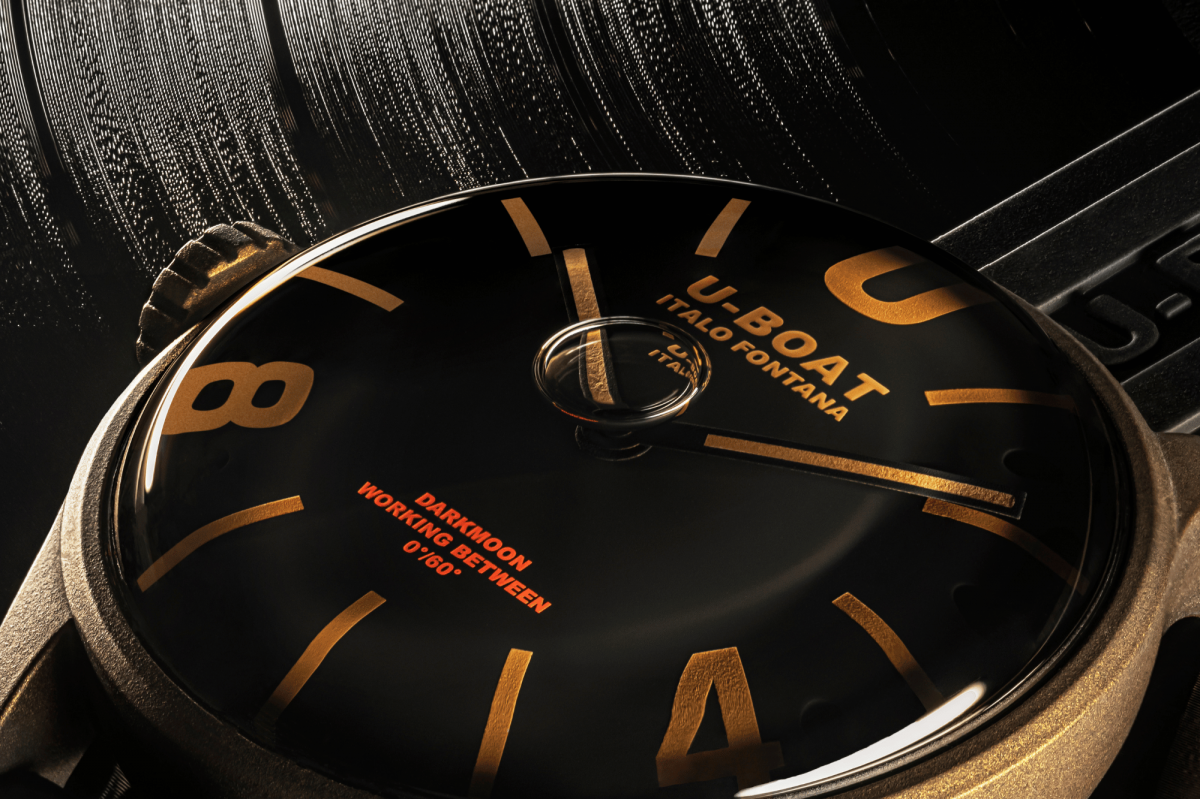 U-Boat Darkmoon 44MM BK Brown Vintage horloge 9548