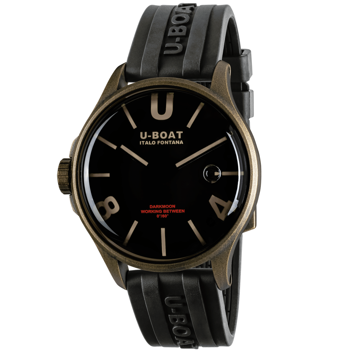 U-Boat Darkmoon 44MM BK Brown Vintage horloge 9548