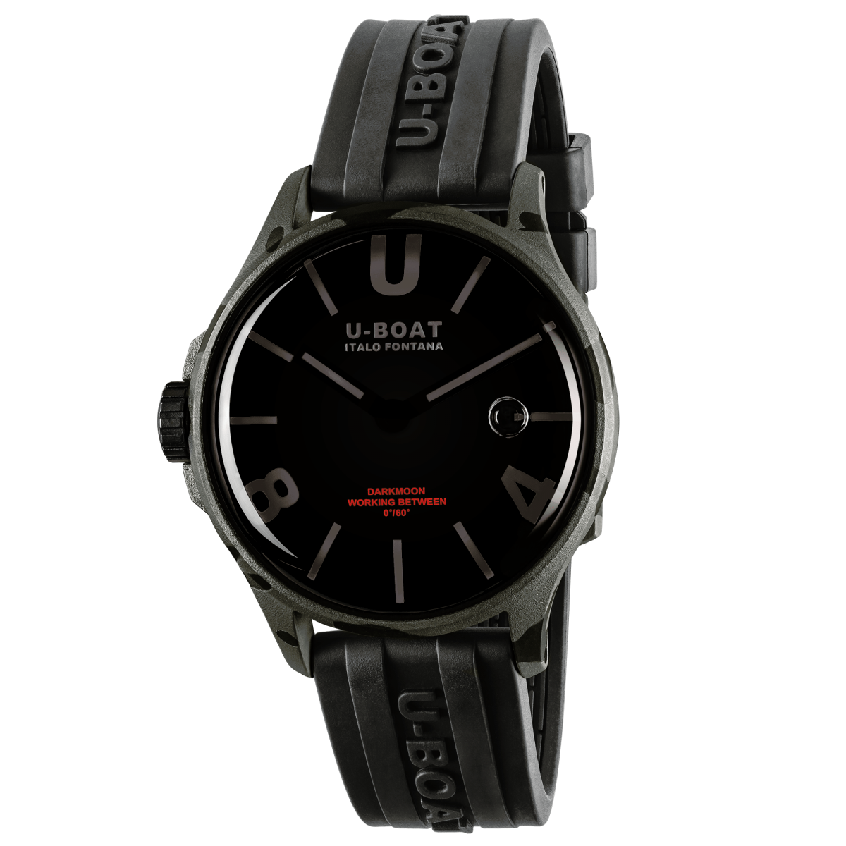 U-Boat Darkmoon 40 MM BK Grey Curved Camouflage Horloge 9552