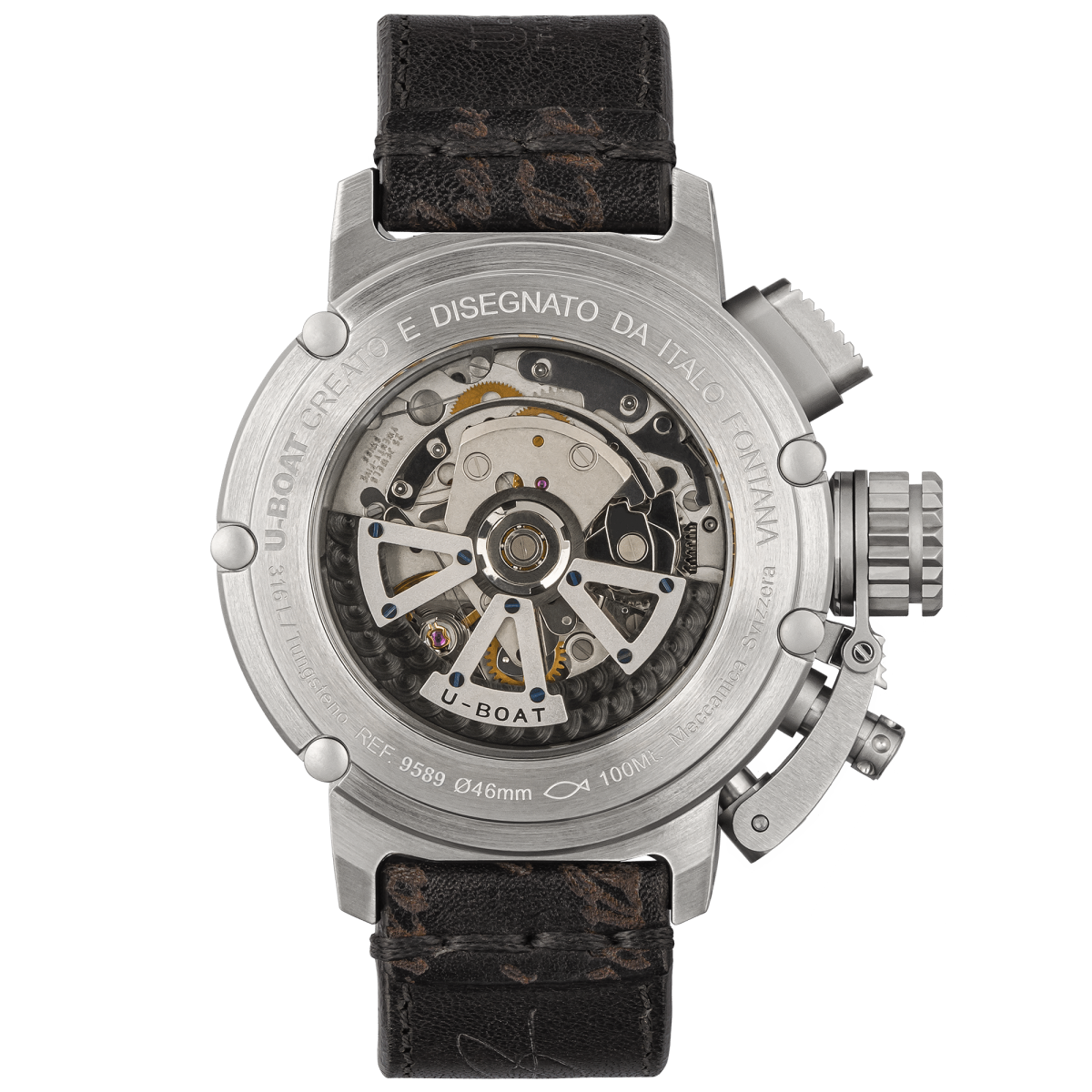 U-Boat Chimera 46mm Chrono SS Blu 9589
