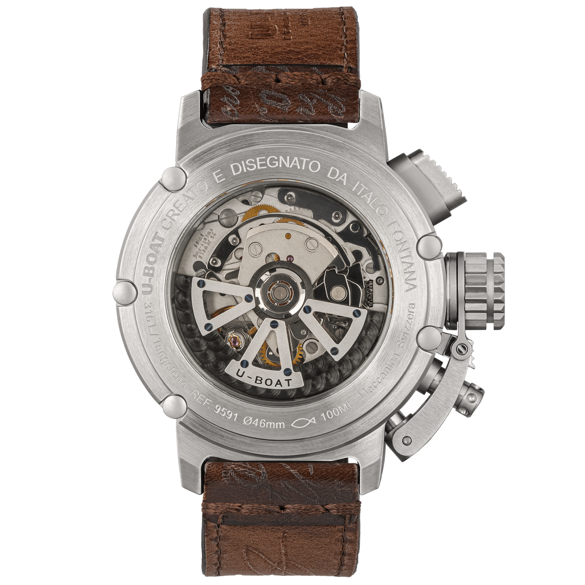 U-Boat Chimera 46mm Chrono SS Verde 9591