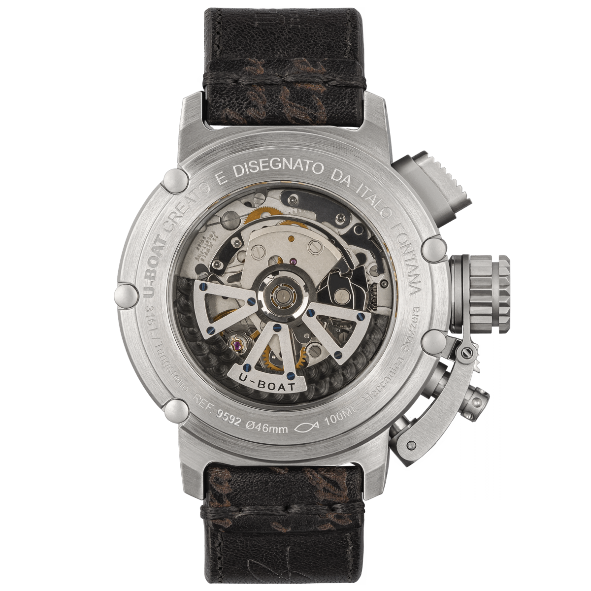 U-Boat Chimera 46MM Chrono SS Nero 9592