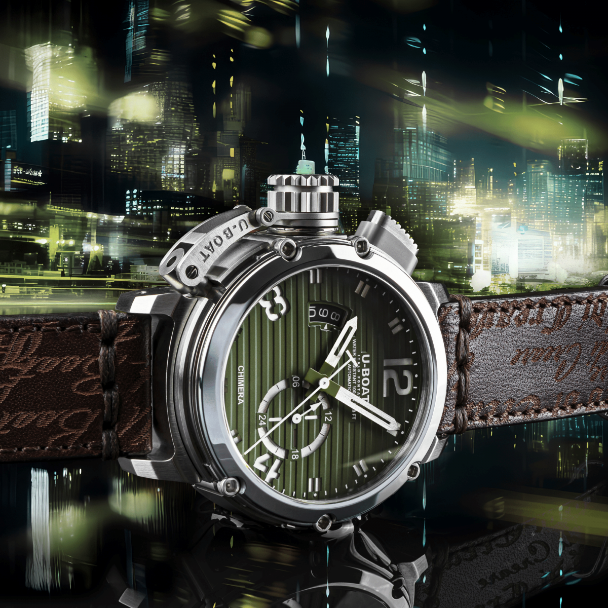 U-Boat Chimera 46mm SS Verde horloge 9604