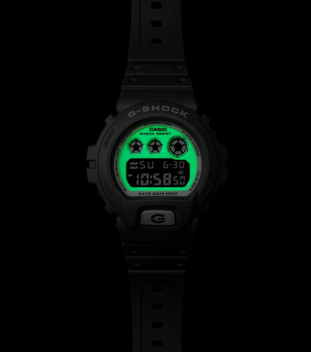 G-Shock Classic Hidden Glow horloge DW-6900HD-8ER