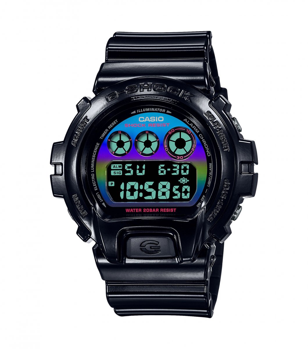 G-Shock Classic Style DW-6900RGB-1ER Virtual Rainbow horloge