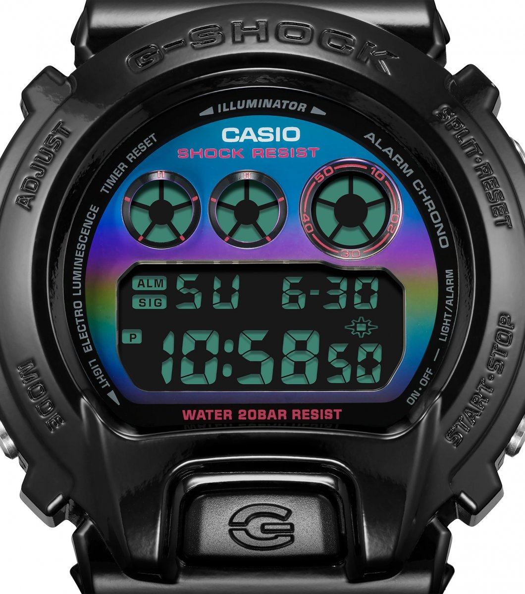 G-Shock Classic Style DW-6900RGB-1ER Virtual Rainbow horloge