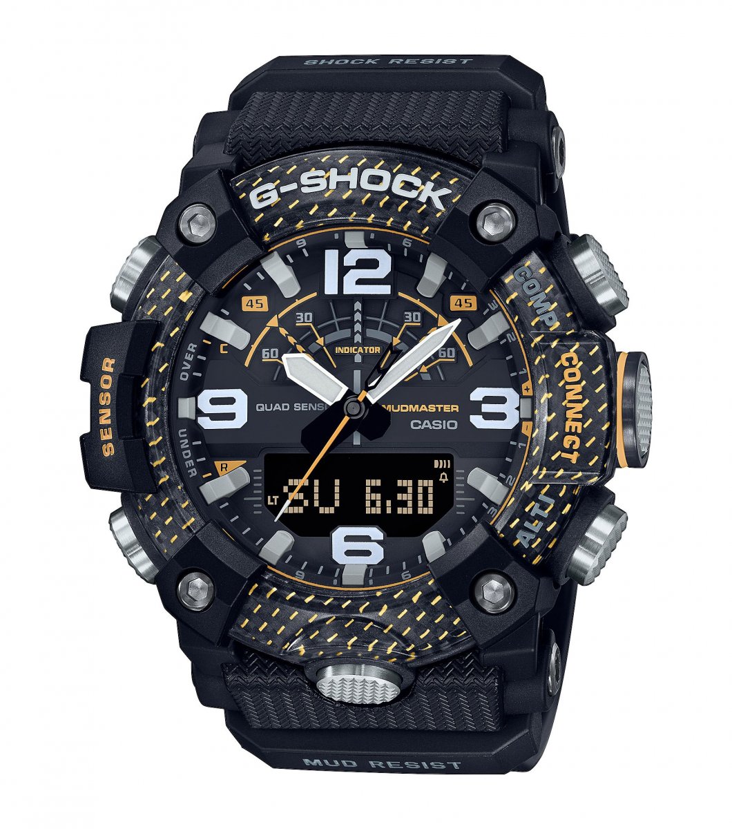 G-Shock Mudmaster Yellow Accent Watch GG-B100Y-1AER