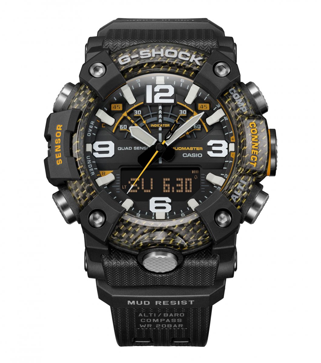 G-Shock Mudmaster Yellow Accent Watch GG-B100Y-1AER