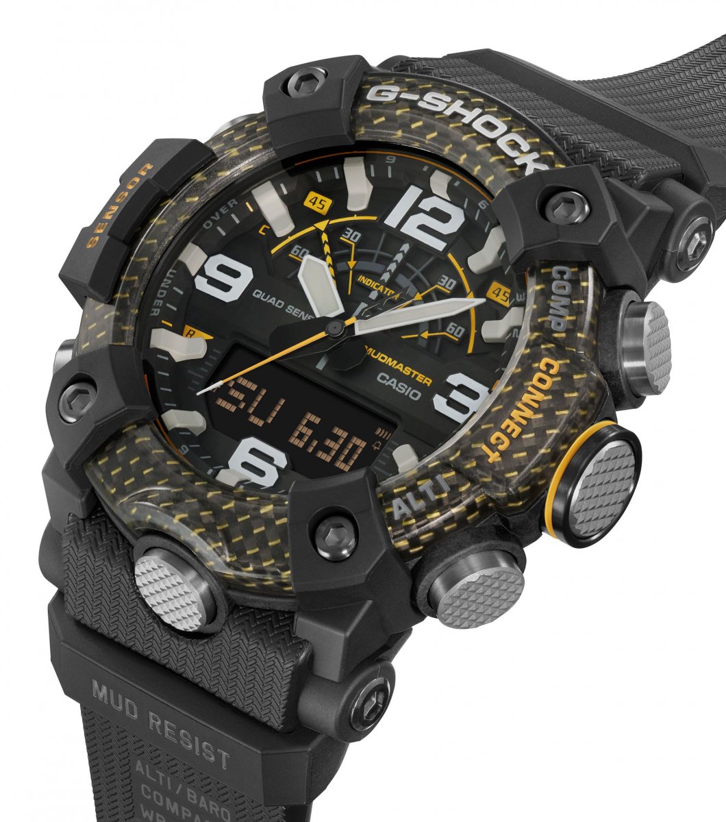 G-Shock Mudmaster Yellow Accent Watch GG-B100Y-1AER