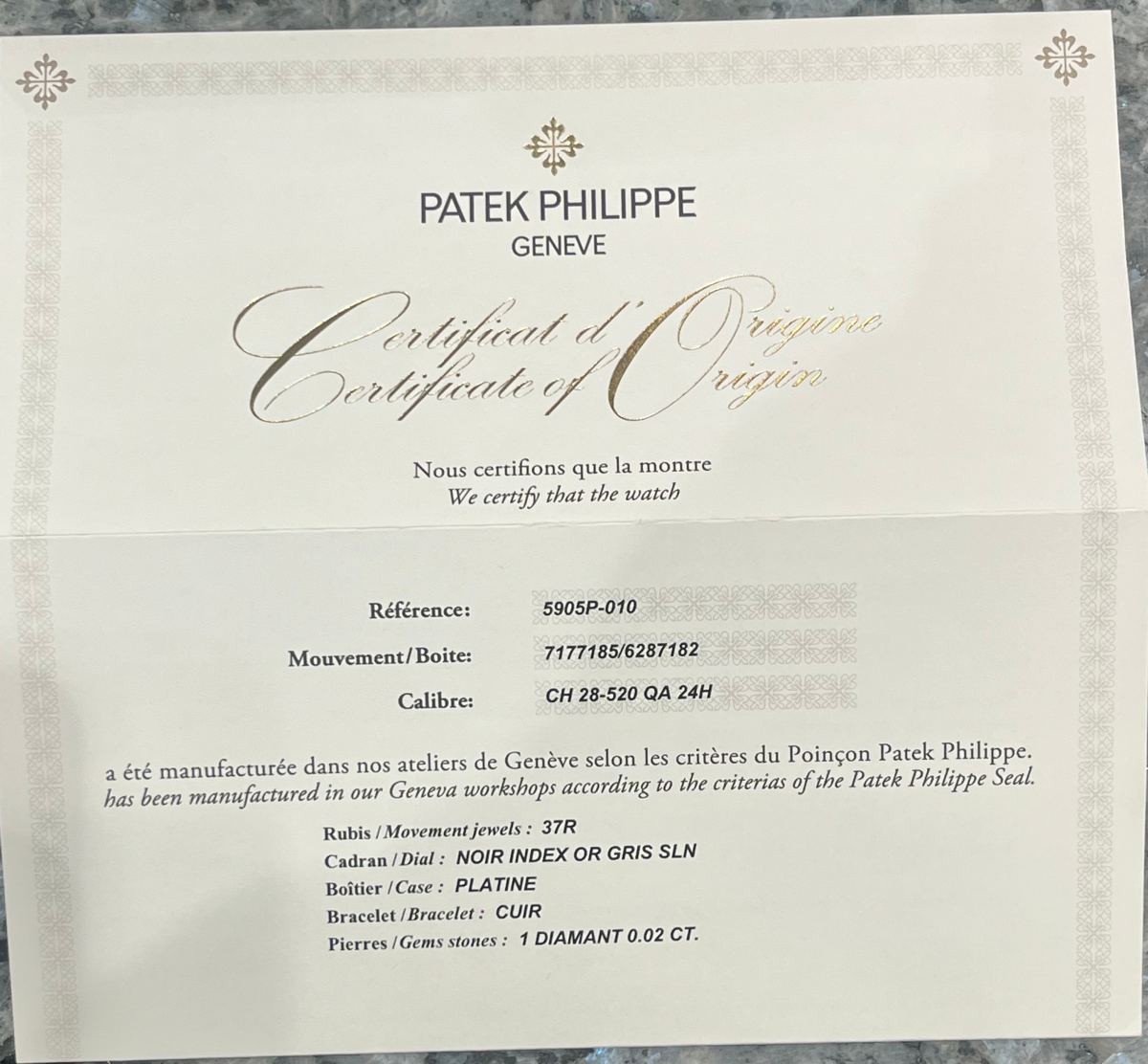 Patek Philippe Annual Calender Chronograph (2019)