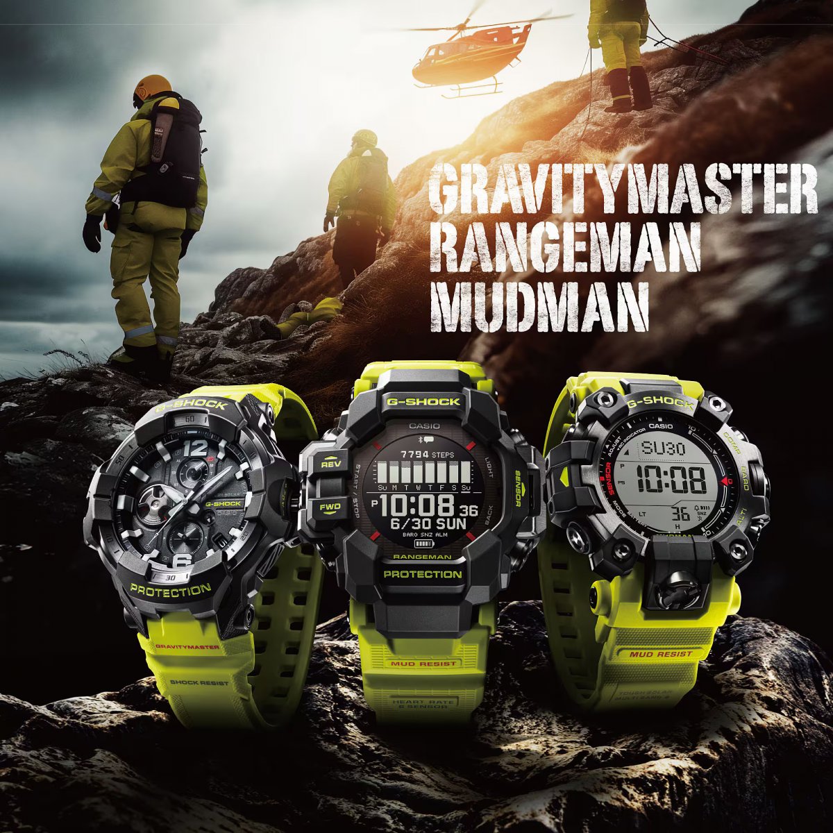 G-Shock Gravity Master horloge GR-B300RY-1A9ER