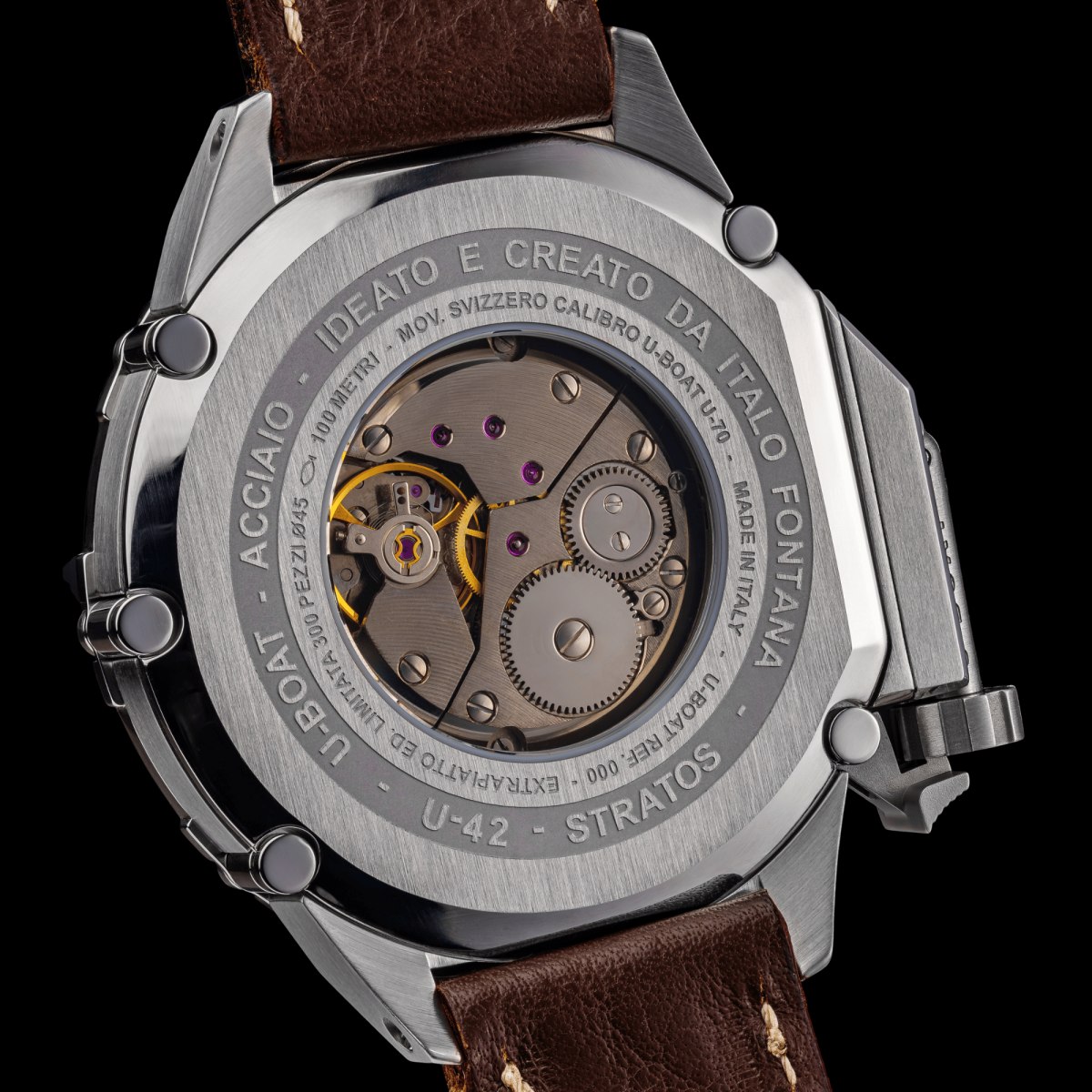 U-Boat U-42 Stratos 45 BK horloge 7677/U