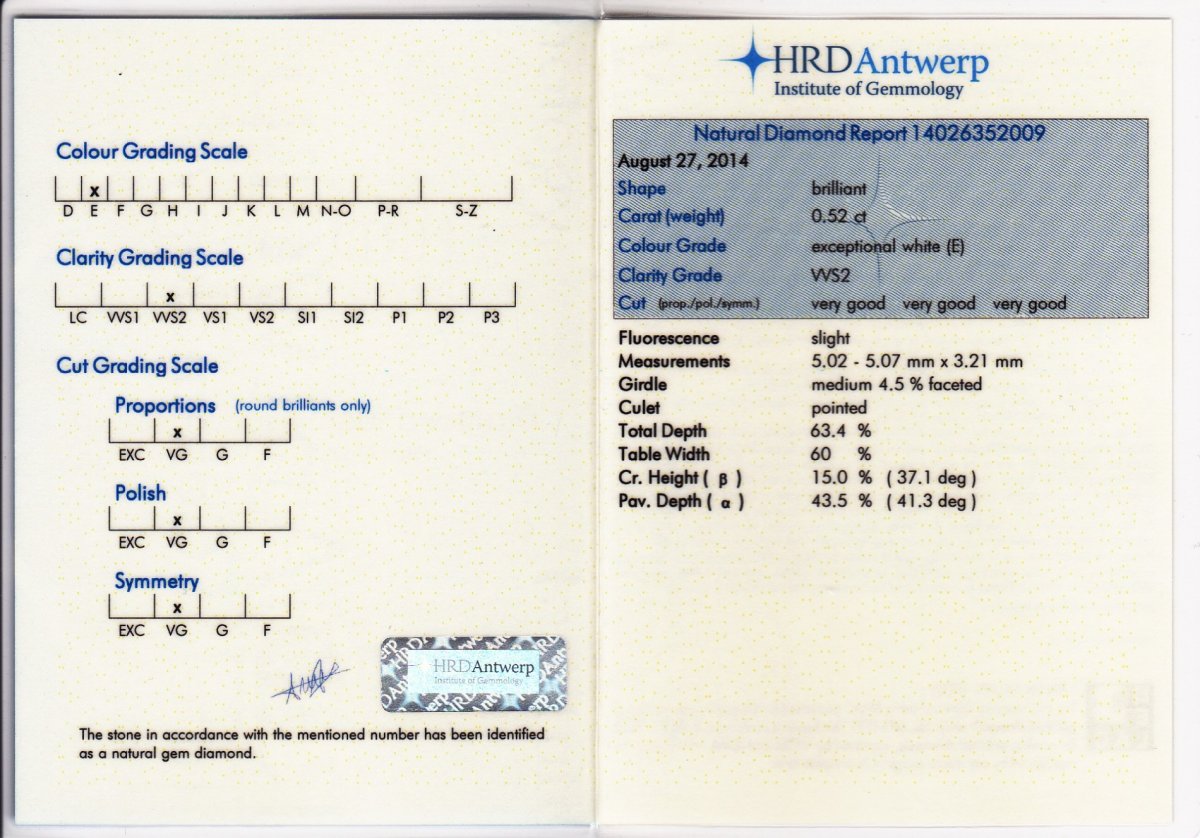 0.52 crt. - E - VVS2