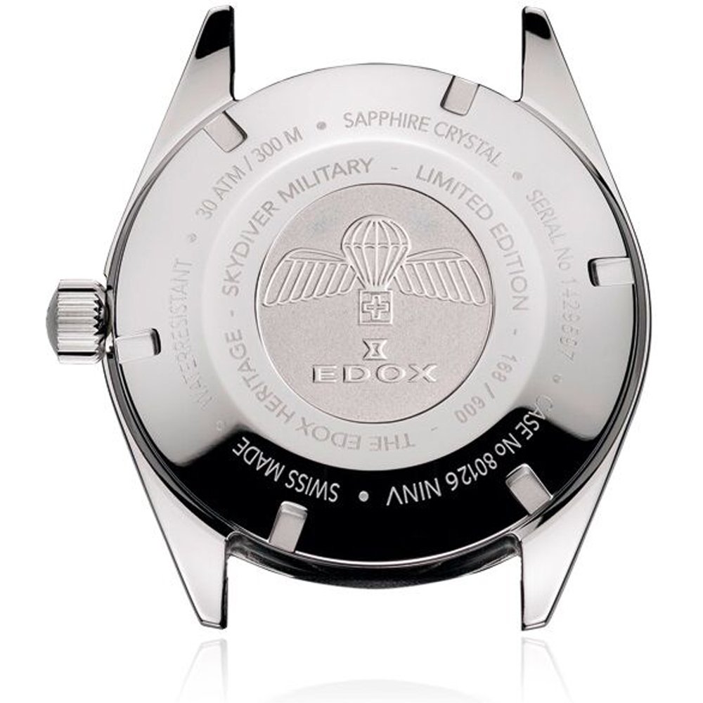 Edox Skydiver Date Auomatic Horloge80126 357RNM NIRB