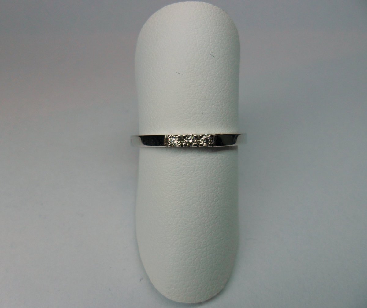 Rijring Smal 3st. Witgoud 