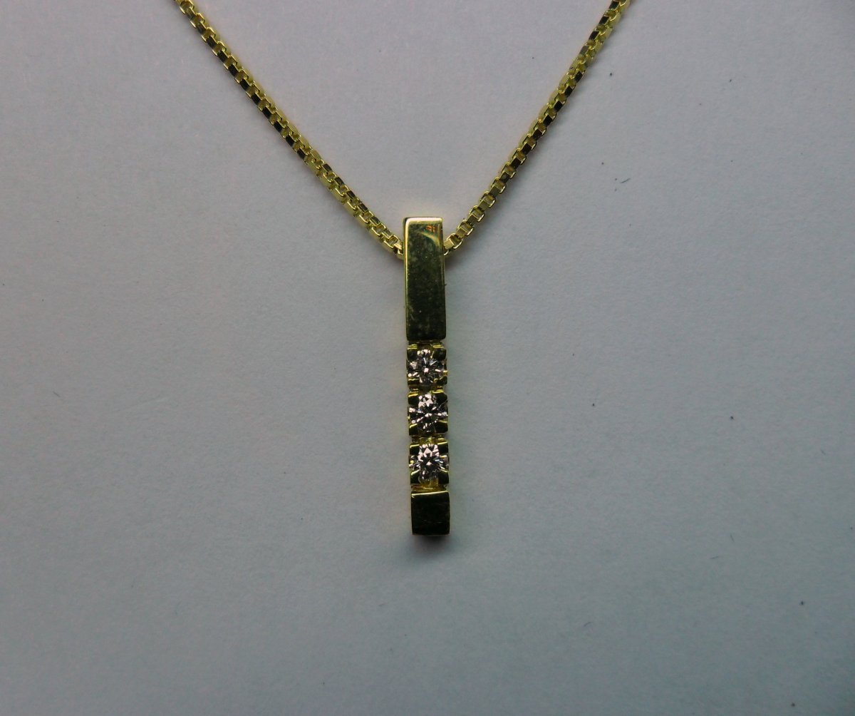 Alliance Staafhanger Smal Geelgoud 3st.