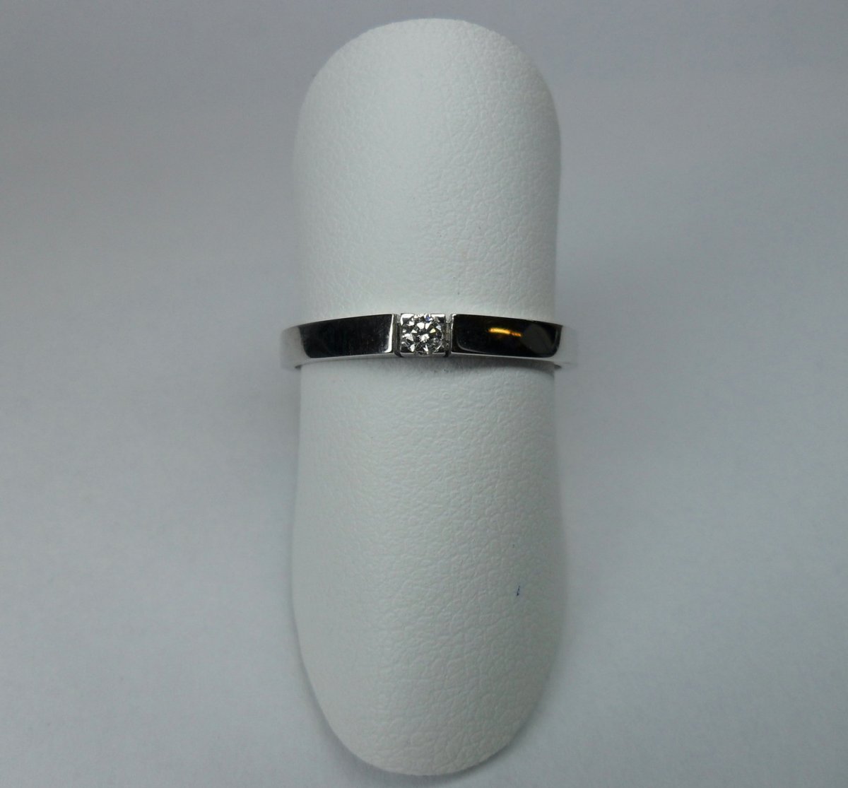 Row Ring Extra Thick 1st. White Gold
