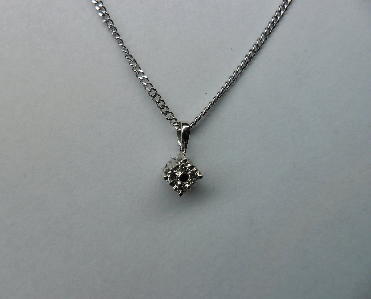 Vierkant Hanger Klein Witgoud