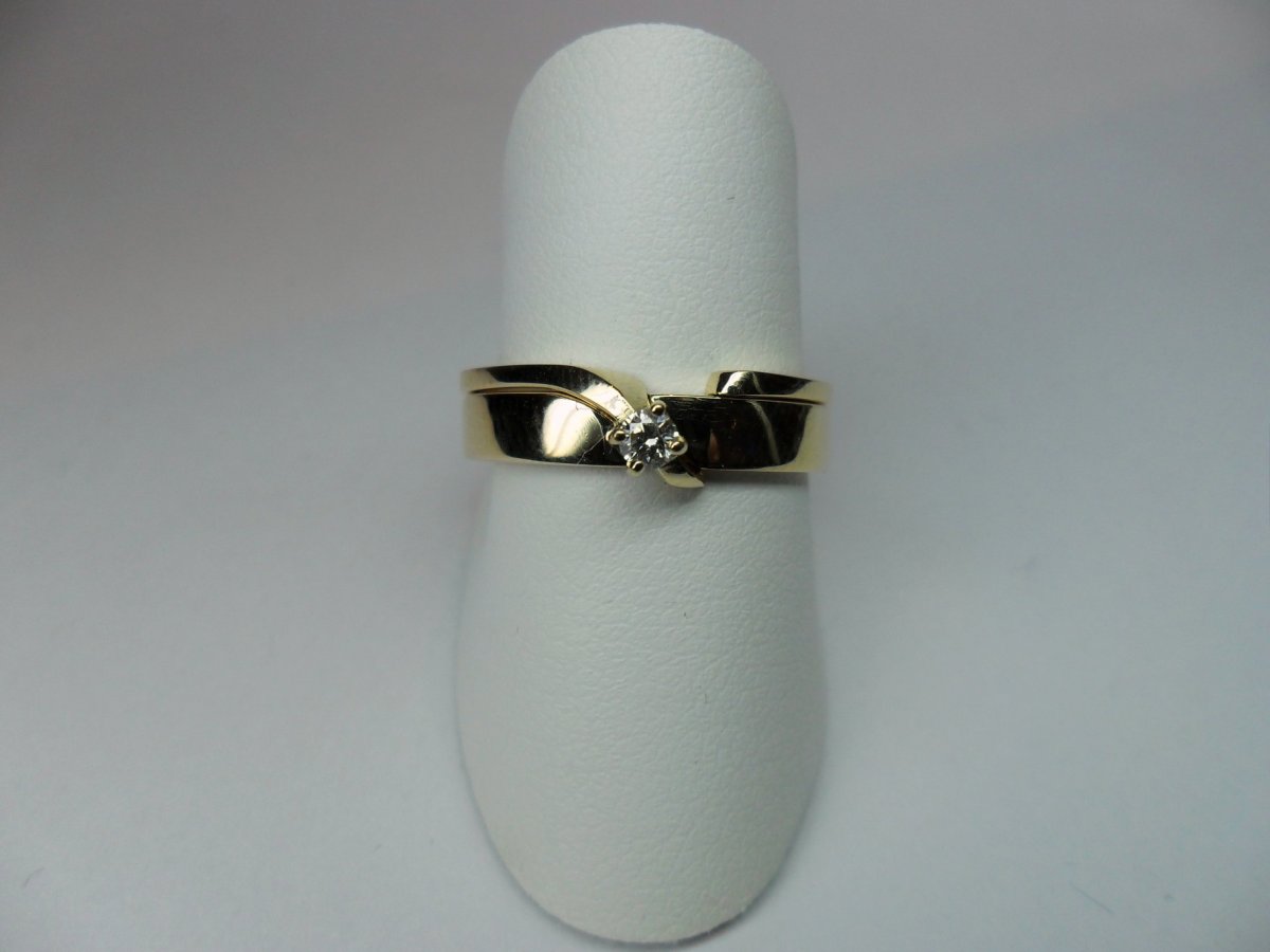 2Gether Solitair Ring Geelgoud