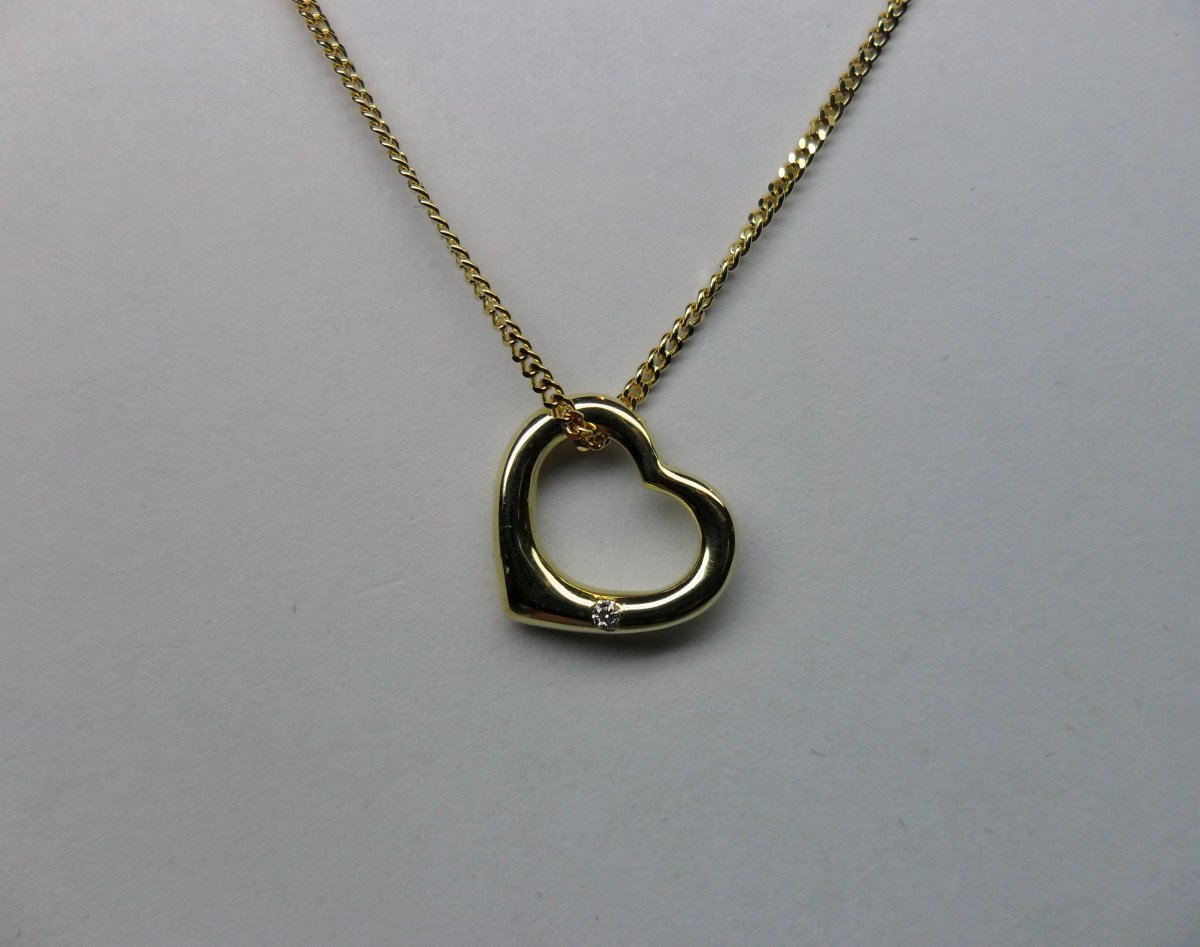 Massief Open Hart Smal Geelgoud