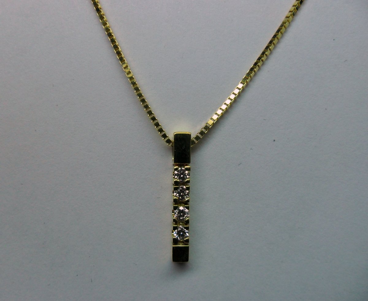 Alliance Staafhanger Smal Geelgoud 4st.