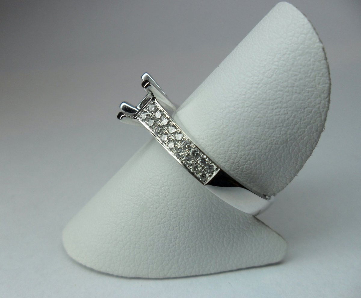 Double Pavé Solitaire Mount