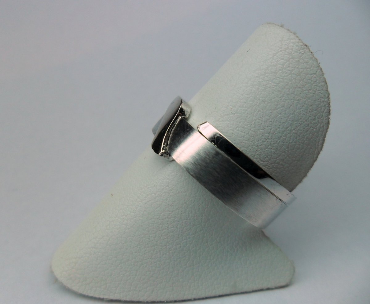 2Gether Ring Breed Witgoud Mat en Glimmend