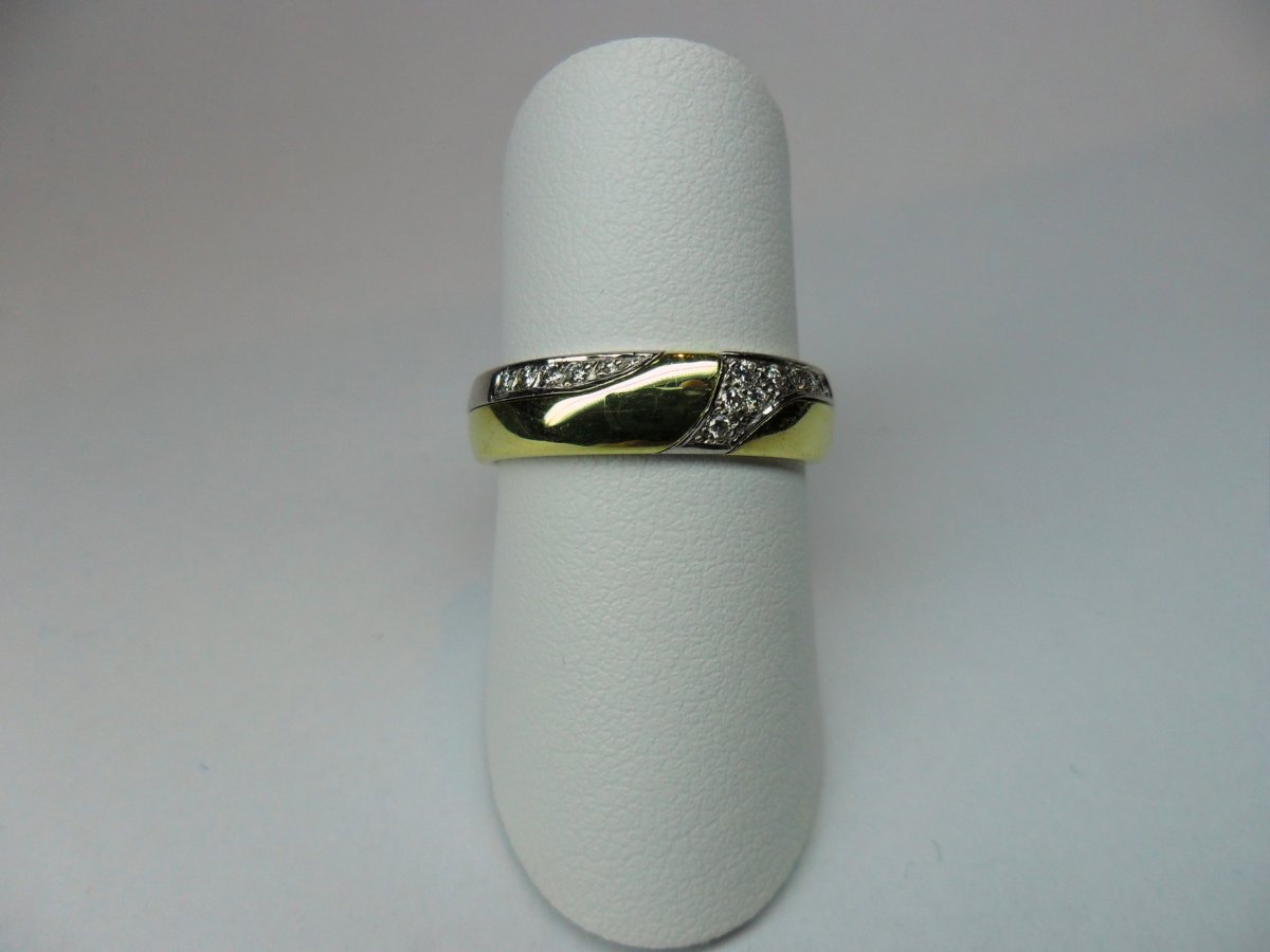2Gether Ring Bol Pavé Bicolor