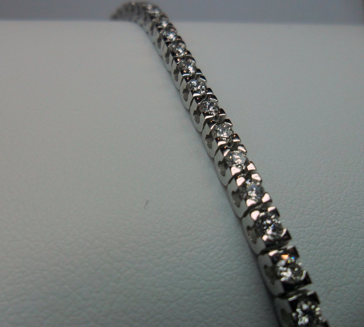 Witgouden Tennis Armband