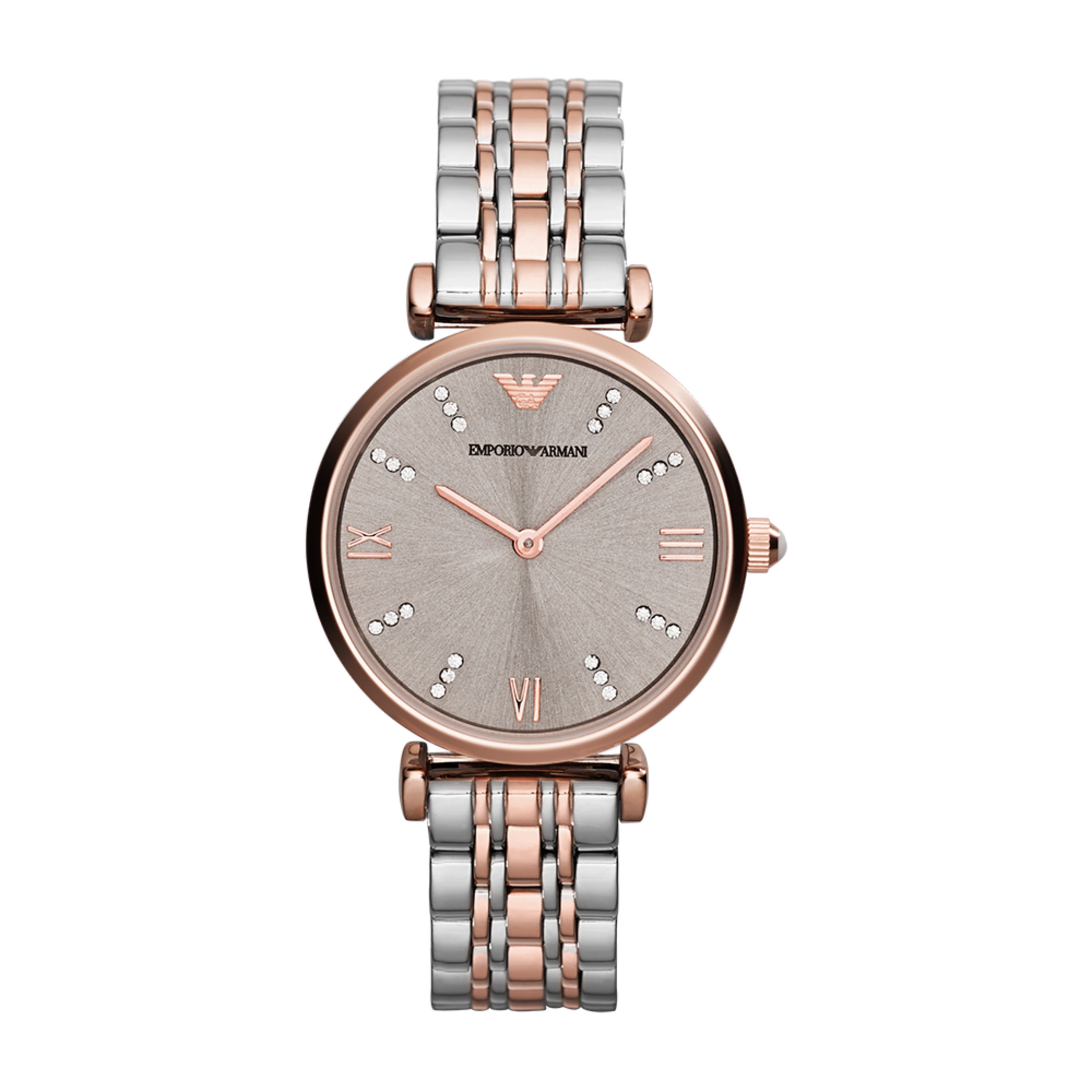 Armani horloge 2024 rose goud